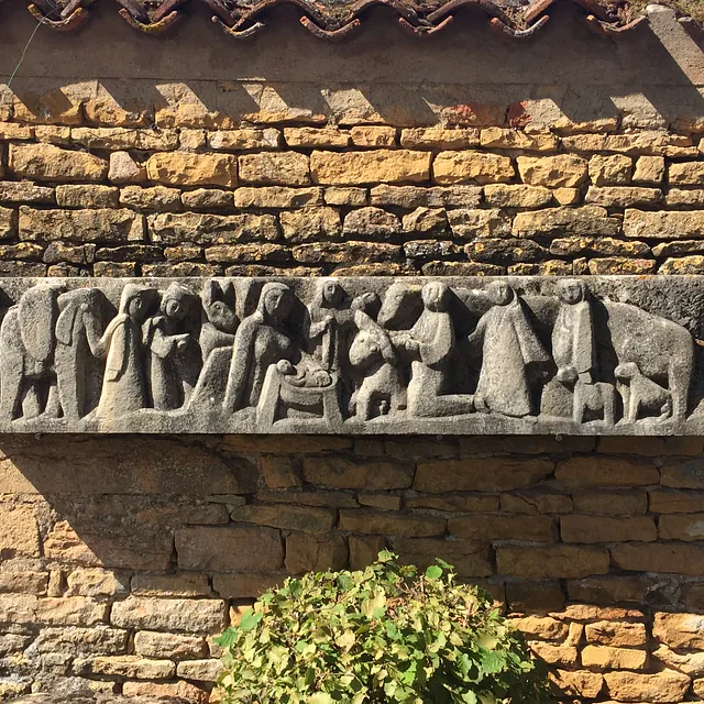 Fresko aus der Kinderkrippe der Taizé-Gemeinschaft