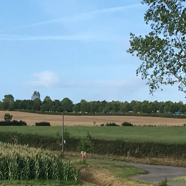 Blick auf die Landschaft bei Taizé