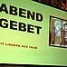 Bild von Leinwand mit dem Text Abendgebet